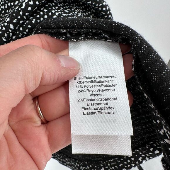 DKNY Women's Tweed Crew Neck Sleeveless Fit & Flare Dress Black White tweed Smal - Picture 6 of 11